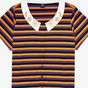 Disney Halloween Mickey Collared Blouse